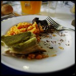 Tamales, frijoles, arroz, un régal.