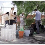 Fabrication d'un siège en bouteilles de plastique